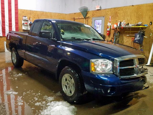 1D7HW42K37S161292 - 2007 DODGE DAKOTA SLT BLUE photo 1