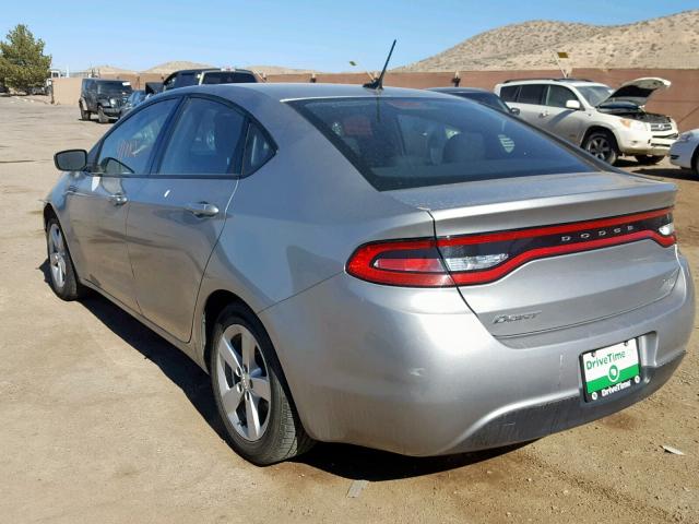 1C3CDFBB0GD767020 - 2016 DODGE DART SXT SILVER photo 3