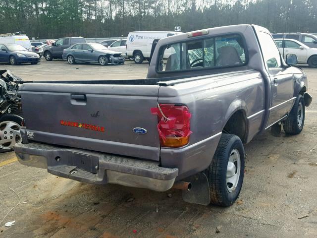 1FTCR10UXSUA46586 - 1995 FORD RANGER GRAY photo 4