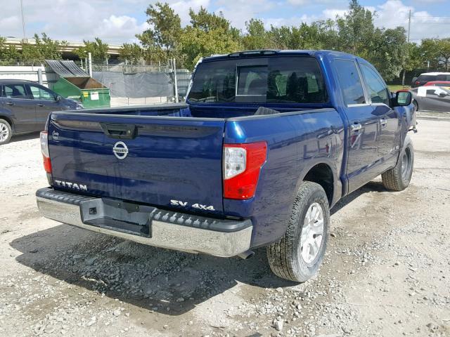 1N6AA1EJ0JN501853 - 2018 NISSAN TITAN S BLUE photo 4