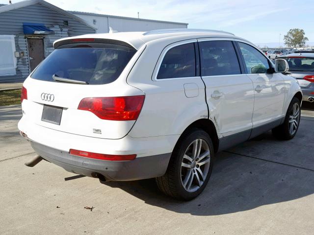 WA1AY74L29D018297 - 2009 AUDI Q7 3.6 QUA WHITE photo 4