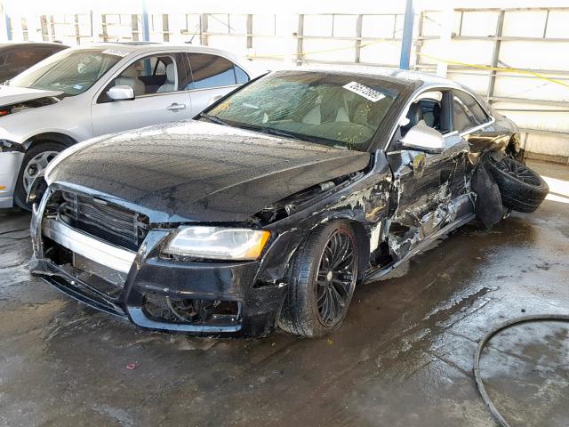 WAURV78TX8A033199 - 2008 AUDI S5 QUATTRO BLACK photo 2