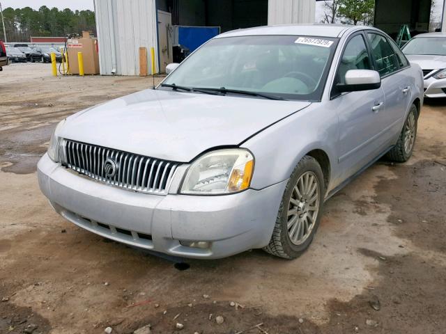 1MEFM42175G607280 - 2005 MERCURY MONTEGO PR SILVER photo 2