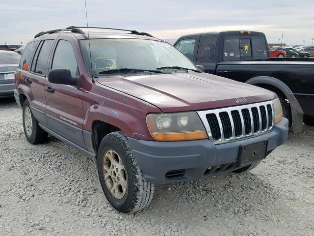 1J4GW48N21C626907 - 2001 JEEP GRAND CHER MAROON photo 1