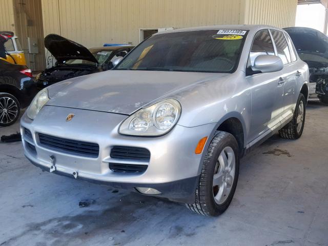 WP1AB29P74LA76232 - 2004 PORSCHE CAYENNE S SILVER photo 2