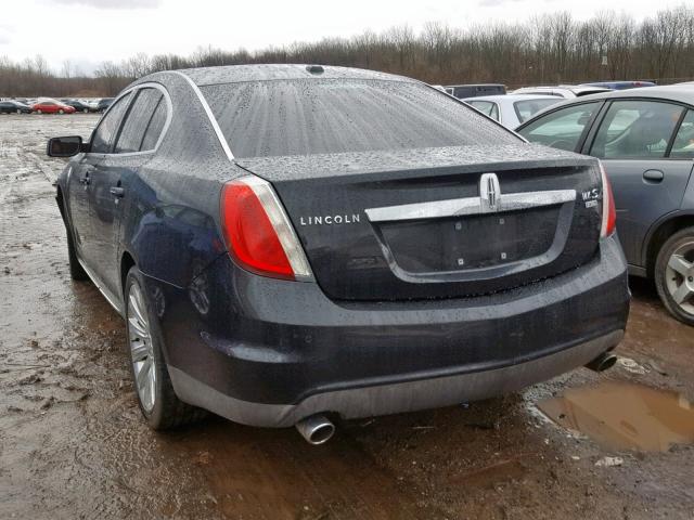1LNHM94R59G619293 - 2009 LINCOLN MKS BLACK photo 3