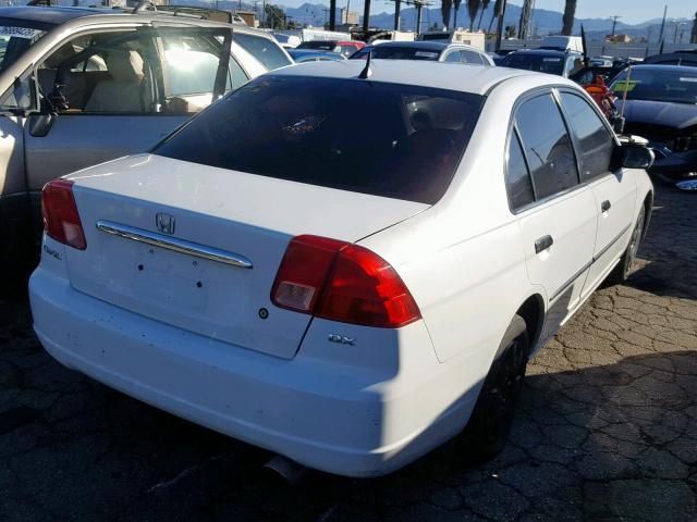 2HGES16142H528033 - 2002 HONDA CIVIC DX WHITE photo 4