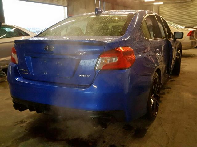 JF1VA1F67J8808326 - 2018 SUBARU WRX LIMITE BLUE photo 4