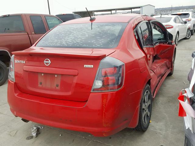 3N1AB6AP8CL695111 - 2012 NISSAN SENTRA 2.0 RED photo 4