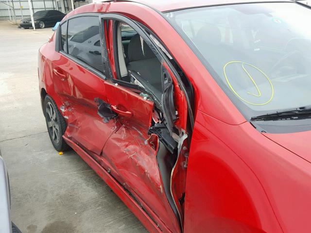 3N1AB6AP8CL695111 - 2012 NISSAN SENTRA 2.0 RED photo 9