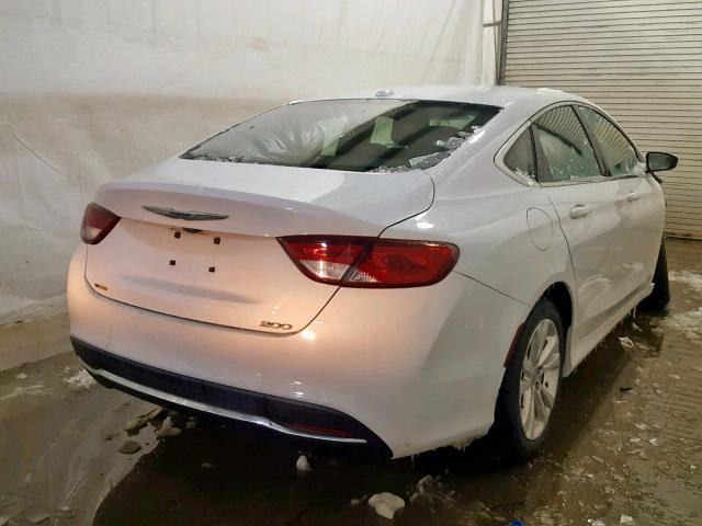 1C3CCCAB1GN131087 - 2016 CHRYSLER 200 LIMITE WHITE photo 4