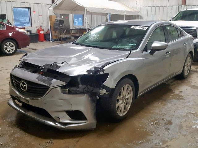 JM1GJ1U57E1101013 - 2014 MAZDA 6 SPORT SILVER photo 2