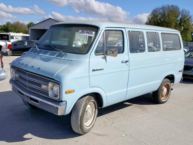 B22BE6X018343 - 1976 DODGE VAN BLUE photo 2