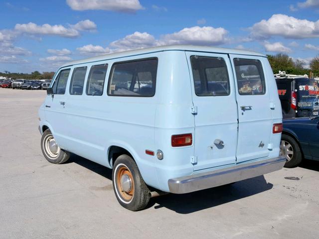 B22BE6X018343 - 1976 DODGE VAN BLUE photo 3