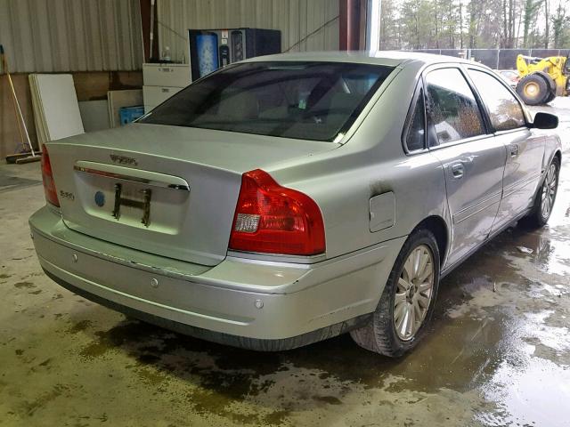 YV1TS592461438428 - 2006 VOLVO S80 2.5T GRAY photo 4