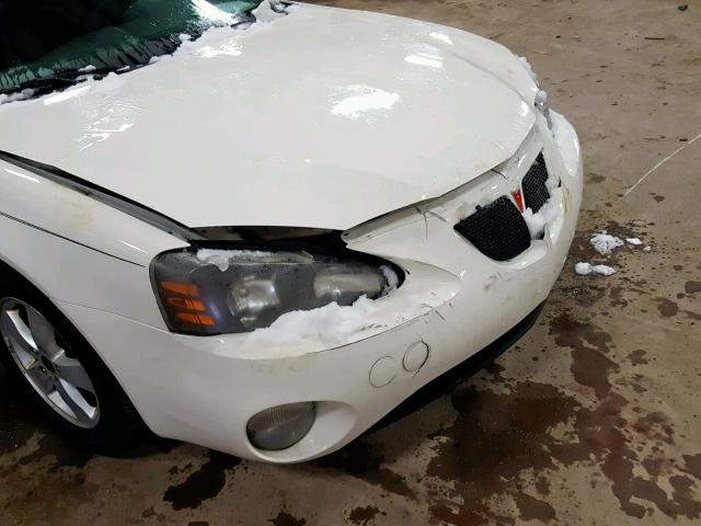 2G2WP522651344692 - 2005 PONTIAC GRAND PRIX WHITE photo 9