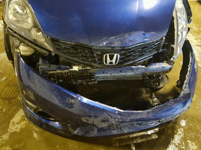 JHMGE8H50CC017719 - 2012 HONDA FIT SPORT BLUE photo 9