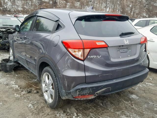 3CZRU6H5XGM706408 - 2016 HONDA HR-V EX CHARCOAL photo 3