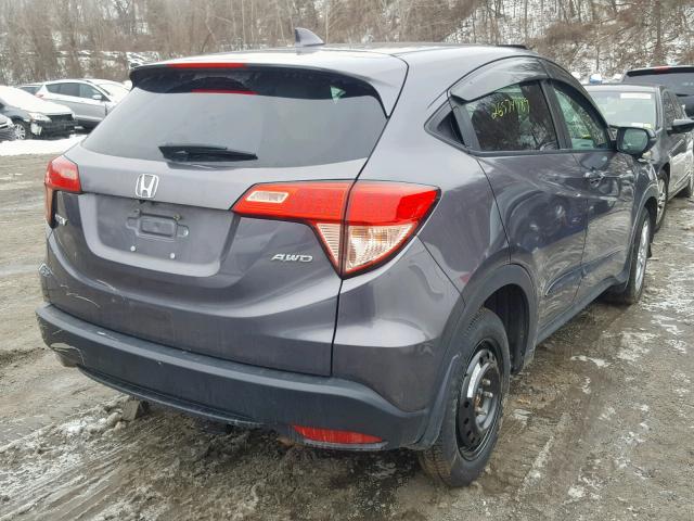 3CZRU6H5XGM706408 - 2016 HONDA HR-V EX CHARCOAL photo 4