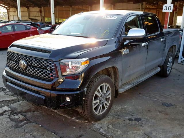 5TFAY5F10JX767835 - 2018 TOYOTA TUNDRA CRE BLACK photo 2