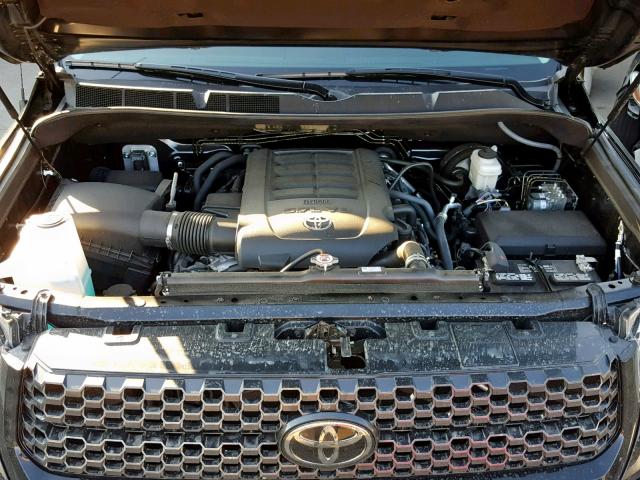 5TFAY5F10JX767835 - 2018 TOYOTA TUNDRA CRE BLACK photo 7