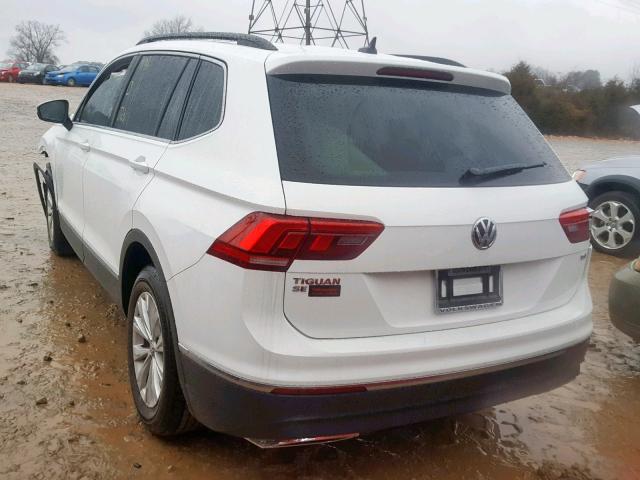 3VV3B7AX8JM169646 - 2018 VOLKSWAGEN TIGUAN SE WHITE photo 3