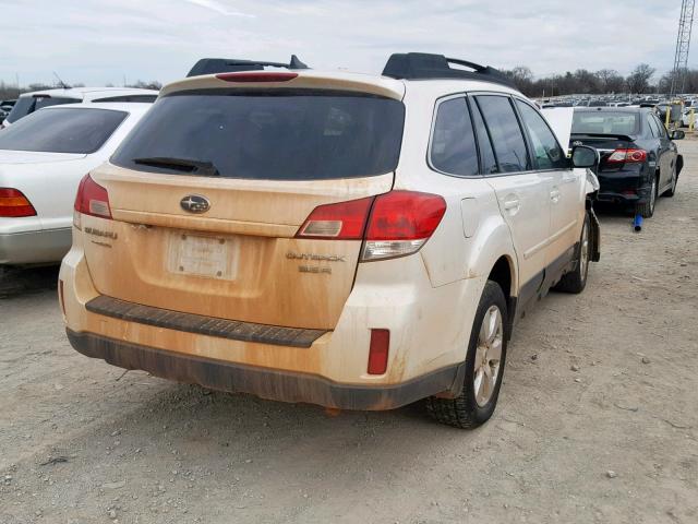 4S4BRDKC9B2444235 - 2011 SUBARU OUTBACK 3. WHITE photo 4