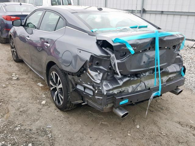 1N4AA6APXJC398369 - 2018 NISSAN MAXIMA 3.5 GRAY photo 3