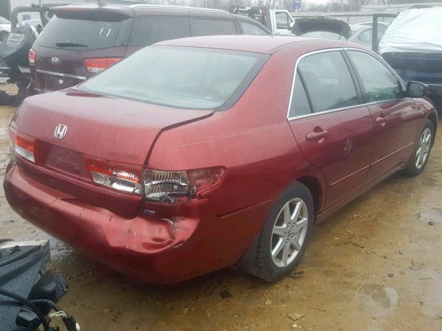 1HGCM66583A081496 - 2003 HONDA ACCORD MAROON photo 4