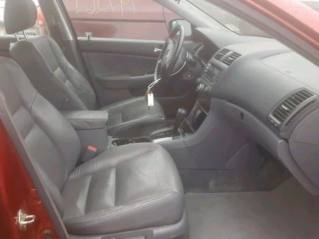 1HGCM66583A081496 - 2003 HONDA ACCORD MAROON photo 5