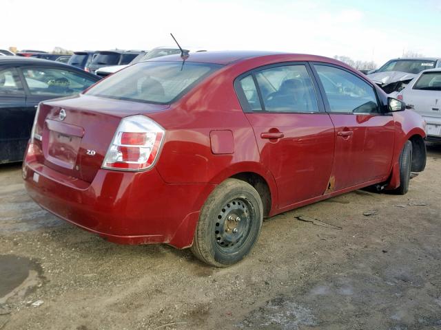 3N1AB61E17L647227 - 2007 NISSAN SENTRA 2.0 RED photo 4