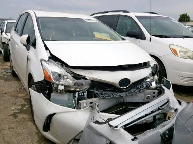 JTDZN3EU8GJ042653 - 2016 TOYOTA PRIUS V WHITE photo 1