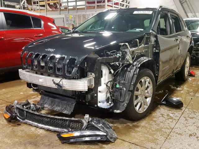 1C4PJMDS4EW239585 - 2014 JEEP CHEROKEE L BLACK photo 2