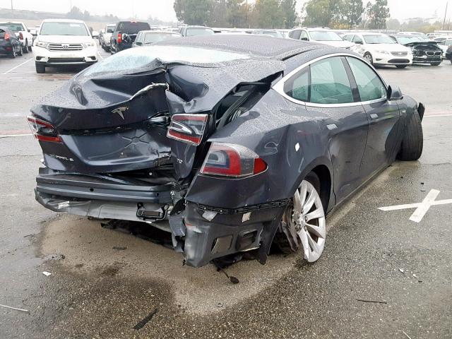 5YJSA1E1XGF145880 - 2016 TESLA MODEL S Մոխրագույն լուսանկար 4