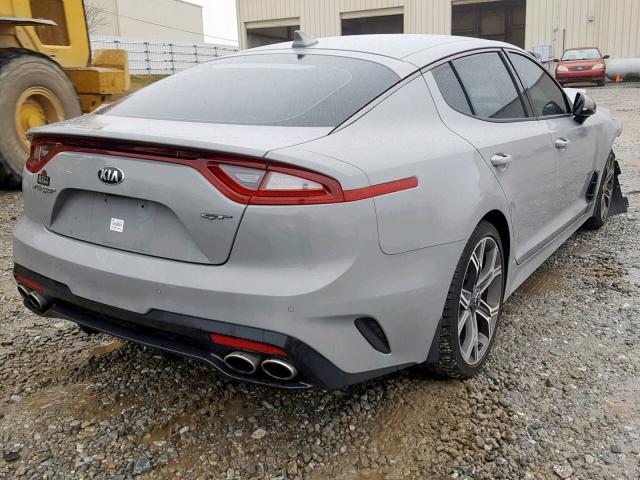 KNAE35LC3J6033697 - 2018 KIA STINGER GT GRAY photo 4