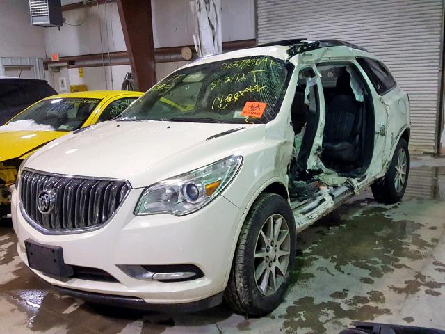 5GAKVBKD6EJ219909 - 2014 BUICK ENCLAVE WHITE photo 2