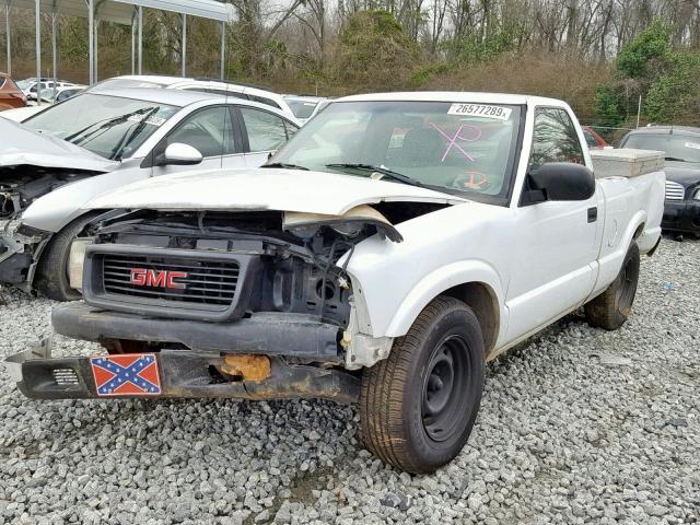 1GTCS1455YK301141 - 2000 GMC SONOMA WHITE photo 2