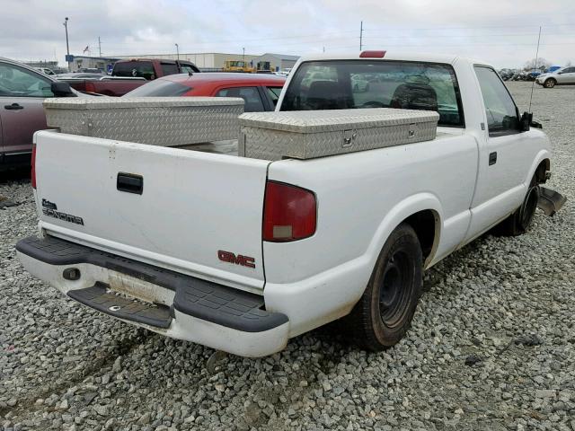 1GTCS1455YK301141 - 2000 GMC SONOMA WHITE photo 4