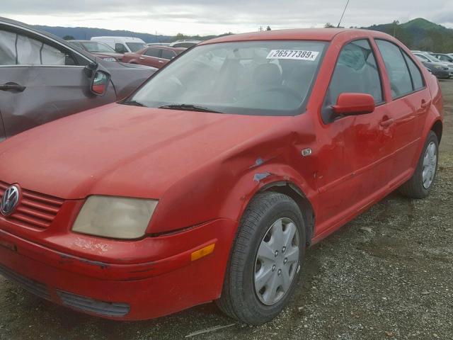 3VWRC29M2XM087534 - 1999 VOLKSWAGEN JETTA GL RED photo 2