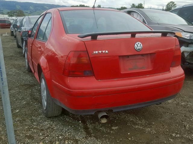 3VWRC29M2XM087534 - 1999 VOLKSWAGEN JETTA GL RED photo 3