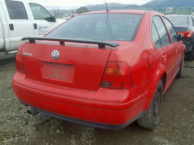 3VWRC29M2XM087534 - 1999 VOLKSWAGEN JETTA GL RED photo 4