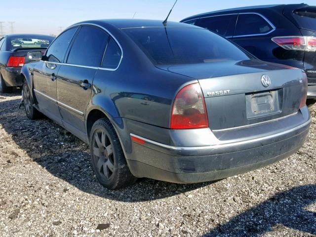 WVWRH63B83P285025 - 2003 VOLKSWAGEN PASSAT GLX GRAY photo 3