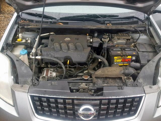 3N1AB61E48L646414 - 2008 NISSAN SENTRA 2.0 GRAY photo 7