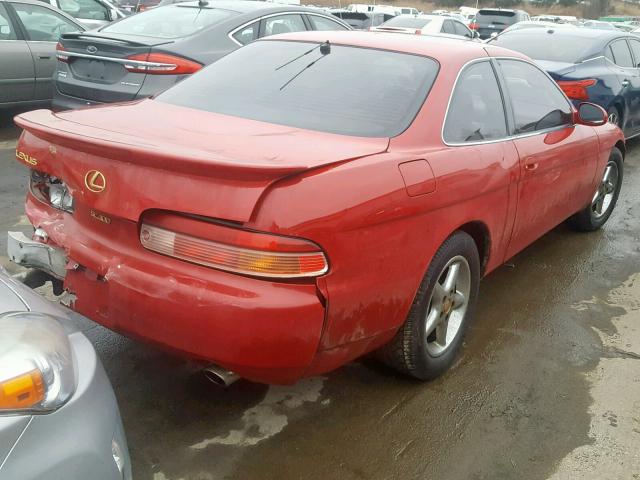 JT8UZ30C9S0040727 - 1995 LEXUS SC 400 RED photo 4