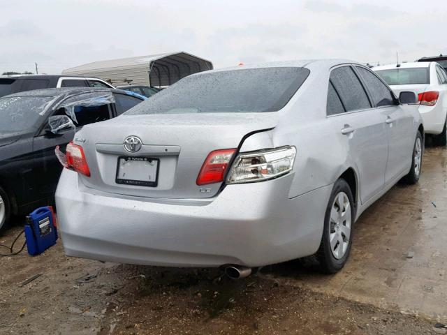 4T1BE46K27U181045 - 2007 TOYOTA CAMRY LE A SILVER photo 4