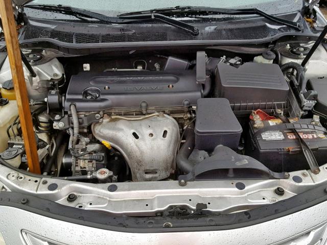 4T1BE46K27U181045 - 2007 TOYOTA CAMRY LE A SILVER photo 7