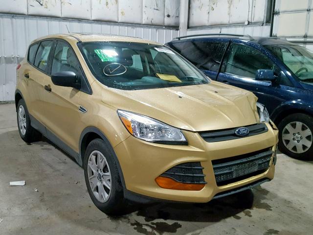 1FMCU0F78FUB81951 - 2015 FORD ESCAPE S GOLD photo 1