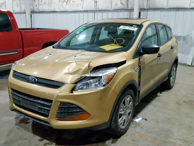 1FMCU0F78FUB81951 - 2015 FORD ESCAPE S GOLD photo 2