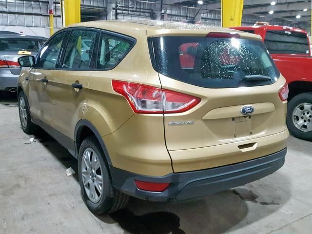 1FMCU0F78FUB81951 - 2015 FORD ESCAPE S GOLD photo 3