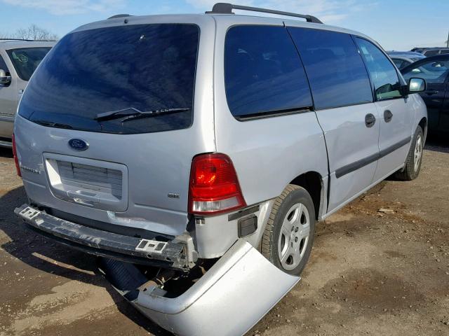 2FMZA51667BA01369 - 2007 FORD FREESTAR S SILVER photo 4